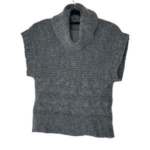 Chiaramente Sweater Vest Women Small‎ Gray Alpaca Wool Made In Italy Outdoor